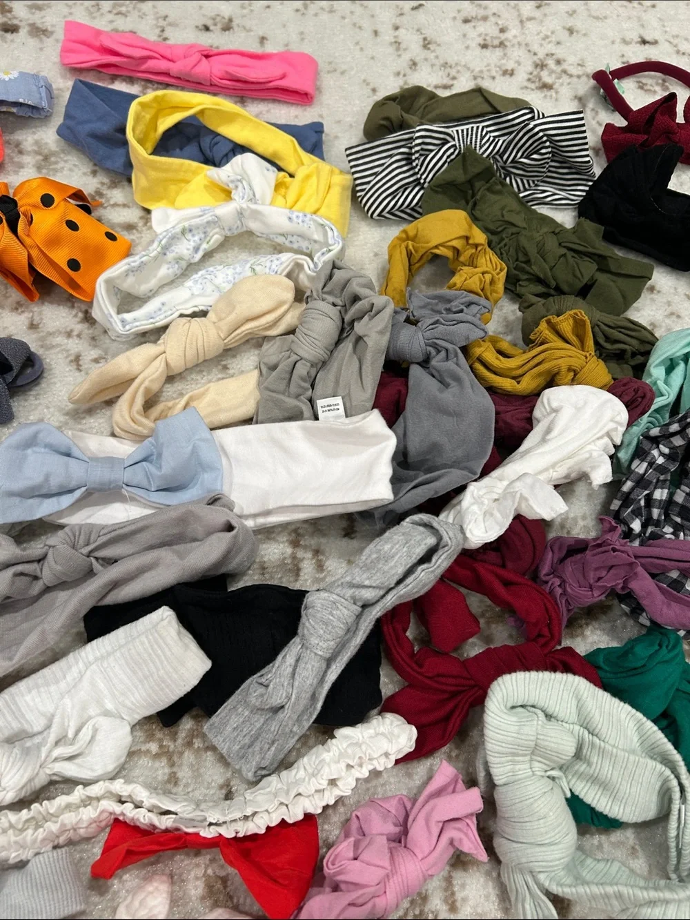 Assorted Baby Headbands and Bows- Mixed Colors